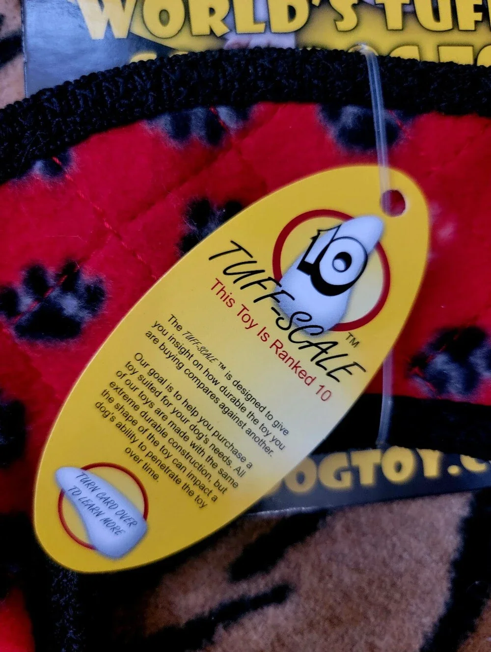 Tuffy Dog Toy Chew Ring  Tuff Scale 10  No Stuff Large Xlarge Red .. New!
